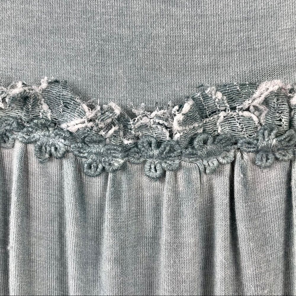 Pol‎ Green Boho Tiered Ruffled Lace Top - Picture 3 of 8